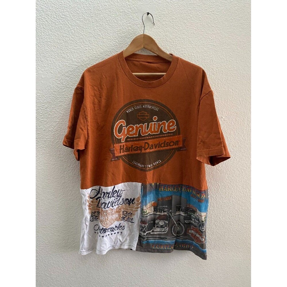 Harley-Davidson of North Texas AOP Double-Sided T-Shirt XL V-Twin Motorcycle